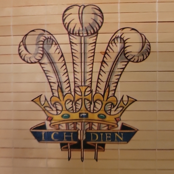 Charles and Diana wooden bamboo window shade/ wall art - Picture 4 of 6